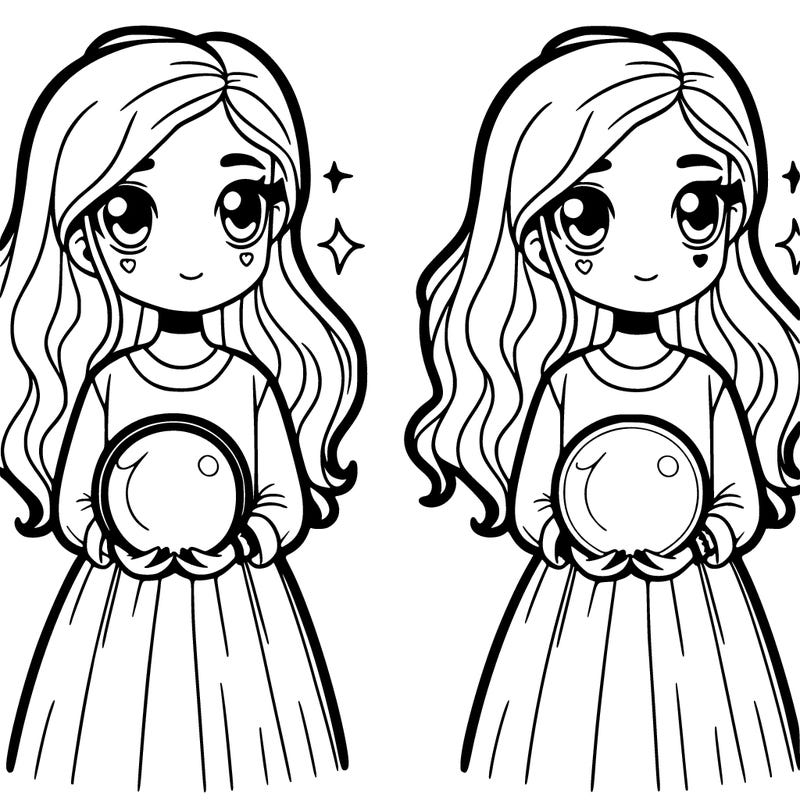 girl with a glowing orb