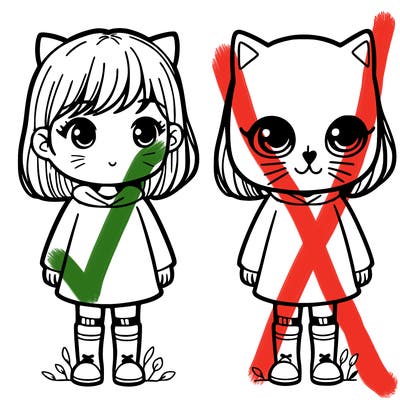 girl with cat mask on