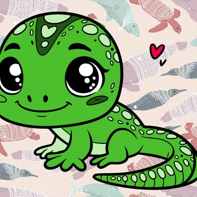 cute lizard