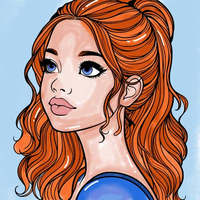 beautiful realistic girl