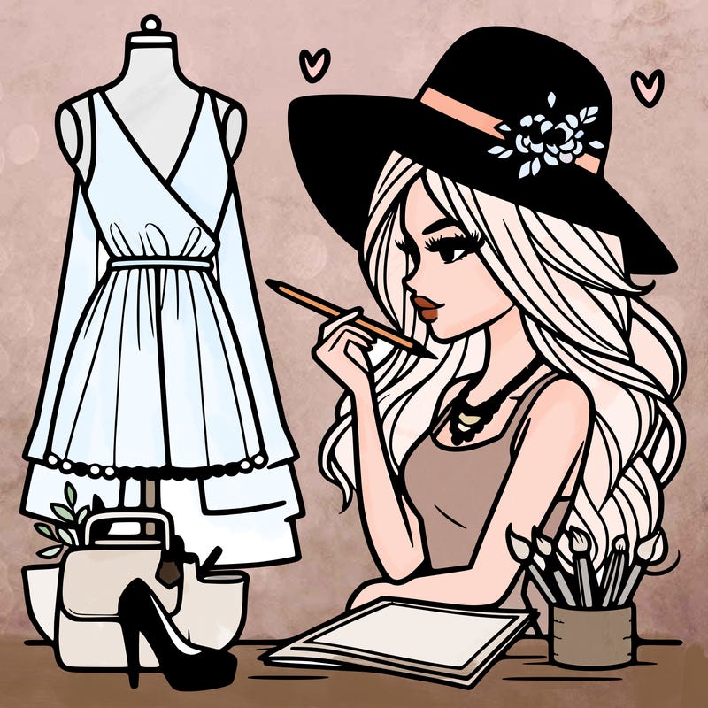 a stylish fashion designer