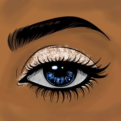 eye closed realistic