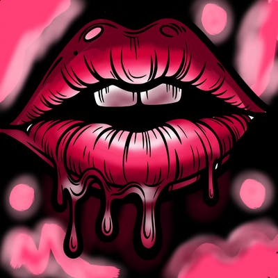 lips that look realistic and drip