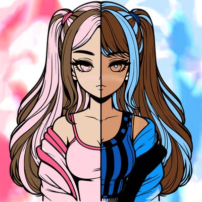 realistic girl split