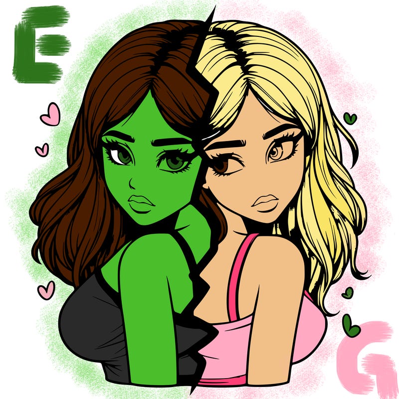 realistic girl split