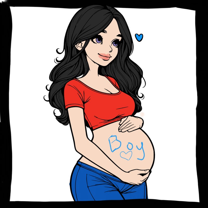 realistic pregnant girl