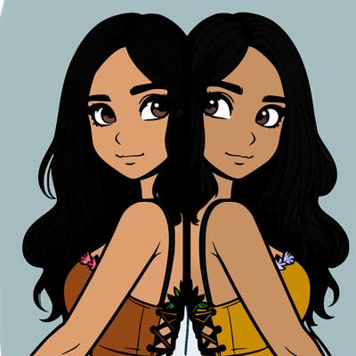 a realistic girl split