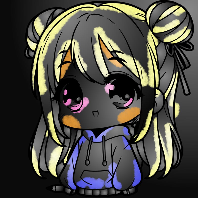fille manga kawaii avec un sweat