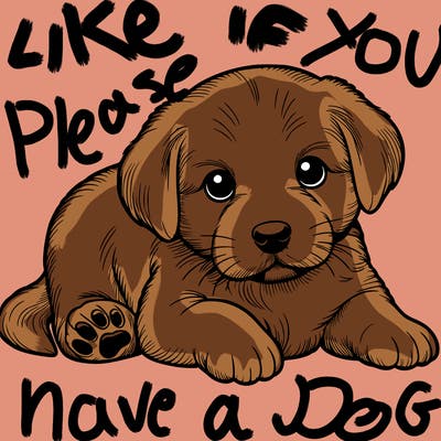 a cute realistic puppy