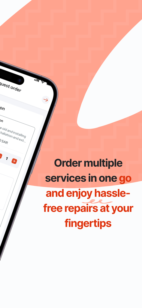 همه تك | Hemahtech - Hemahtech App-Oberfläche zur Buchung mehrerer Hauswartungsdienste