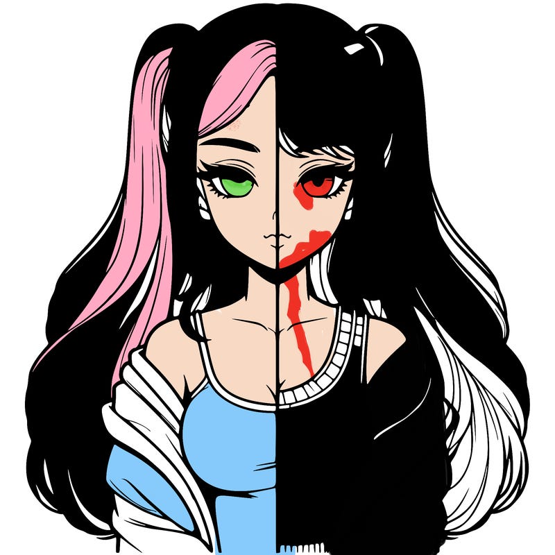 realistic girl split