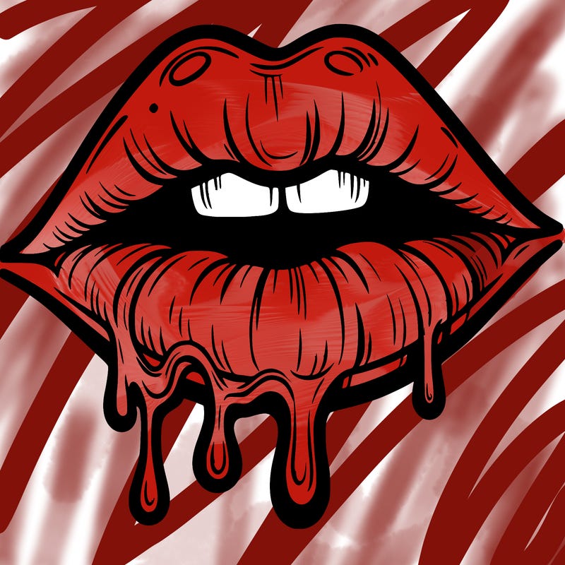 lips that look realistic and drip