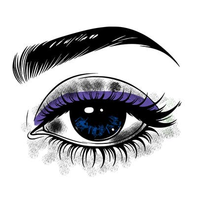 eye closed realistic