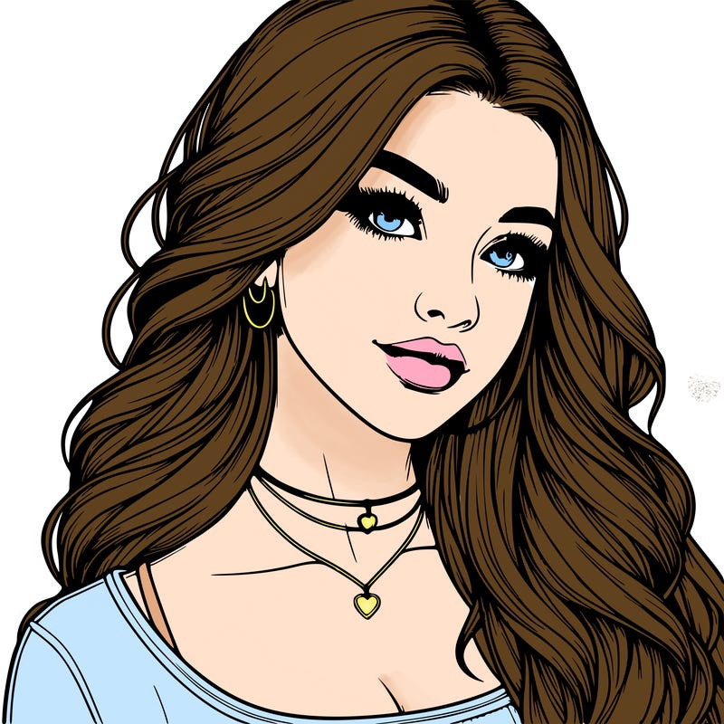 detailed realistic girl