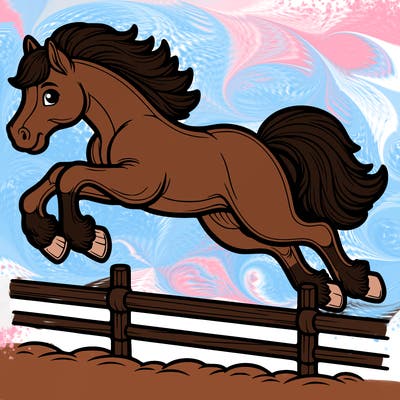 horse jumping