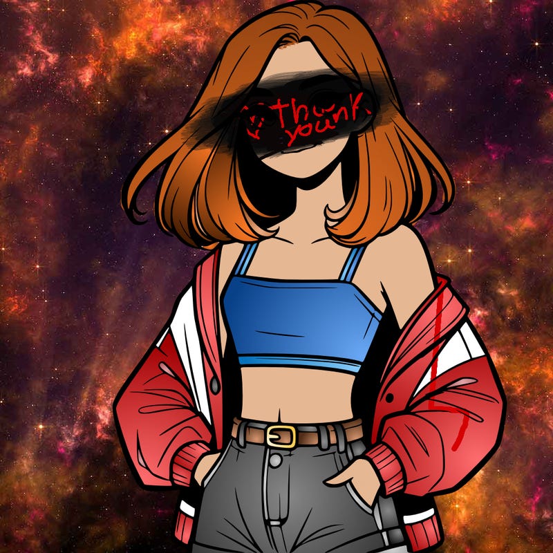 a realistic girl with a crop top and short shorts in an open jacket