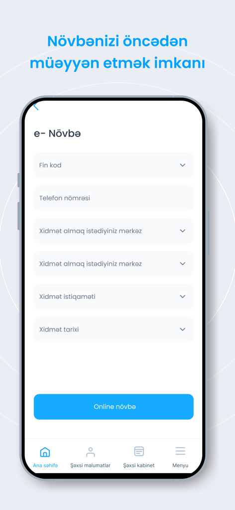 e-Sosial - Interface of the e-Sosial app showing the online queue registration form for scheduling appointments with social services.