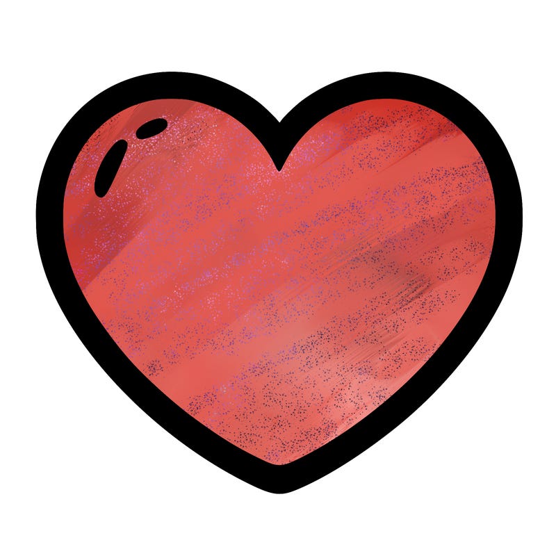 a blank heart