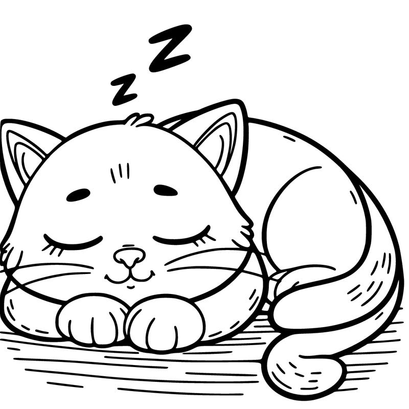 sleeping cat