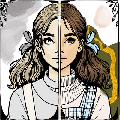 realistic girl split