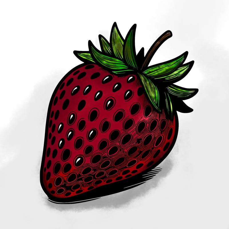 realstic strawberry