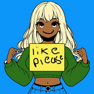 girl holding a blank sign in a long sleeve crop top
