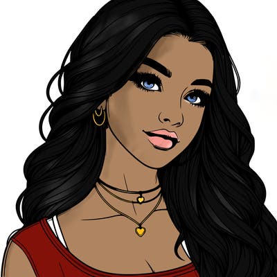 detailed realistic girl