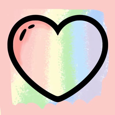 a blank heart