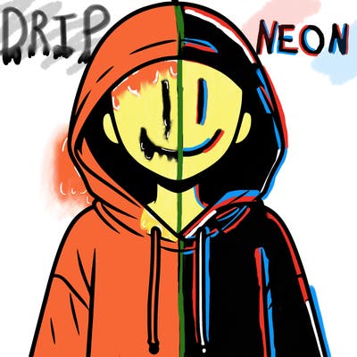 faceless girl in hoodie