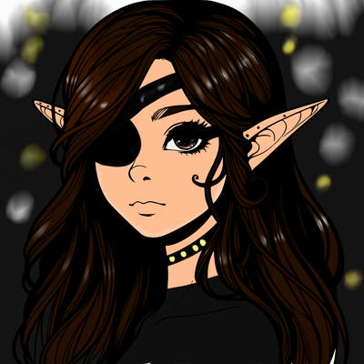 elf girl realistic dark fantasy