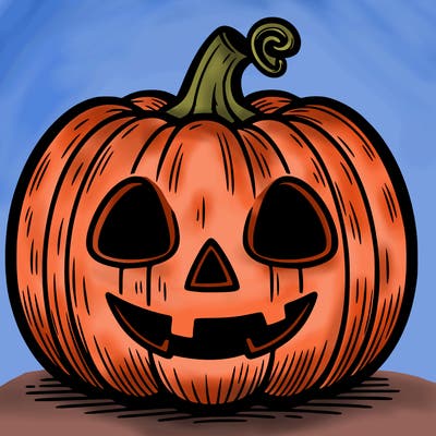 halloween pumpkin drawing