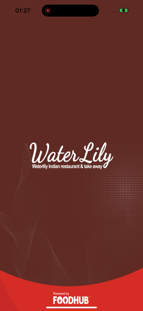 Water Lily Mansfield - Water Lily Mansfield Indian restaurant and takeaway app splash screen