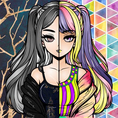 realistic girl split