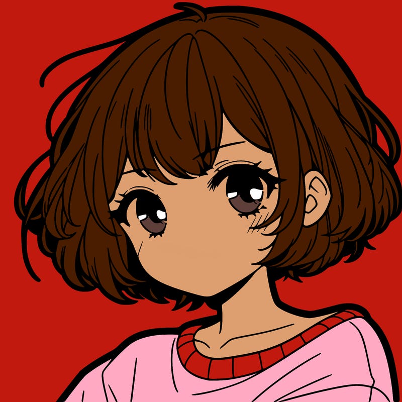 cool anime girl with short hair