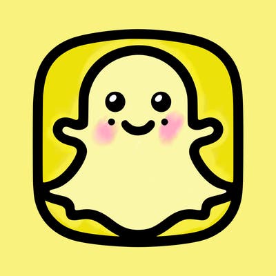 snapchat logo without a face