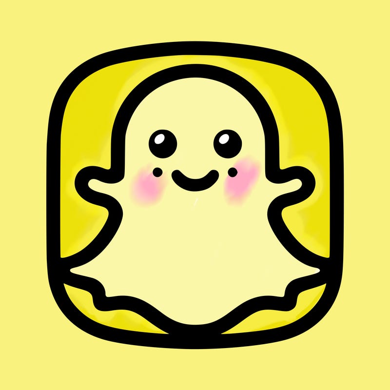 snapchat logo without a face