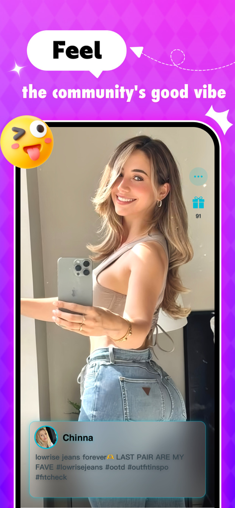 Plexi - Video Social Platform - Screenshot of Plexi app showing a user profile with community engagement and virtual gifts.