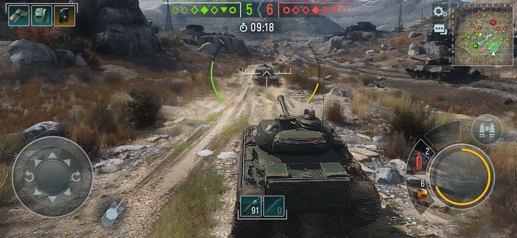 Juego de combate de tanques realista en Tank Force Battle Games Online.