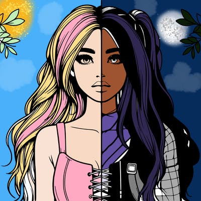 realistic girl split