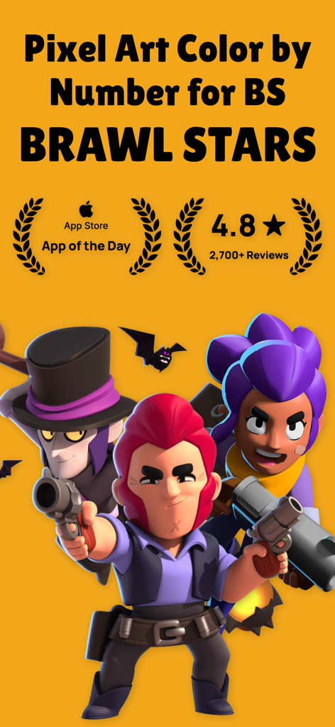 PixBrawl for Brawl Stars - PixBrawl promotional screen showing Brawl Stars characters and App Store awards