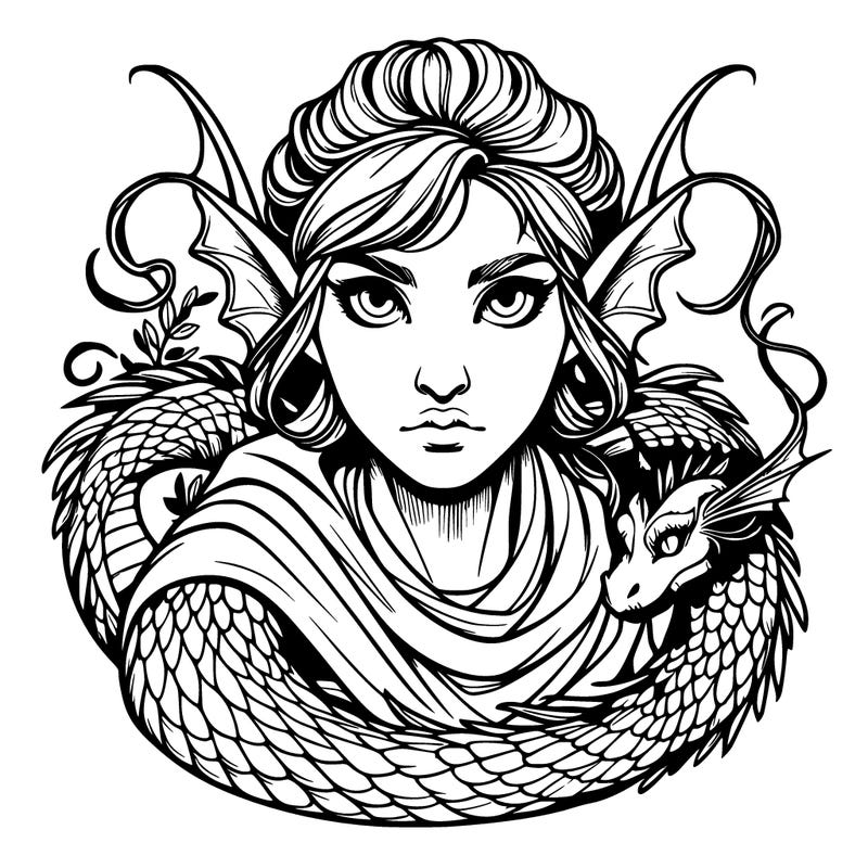 realistic mythical woman creature