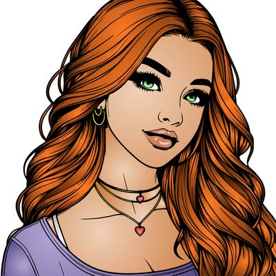 detailed realistic girl