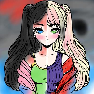 realistic girl split