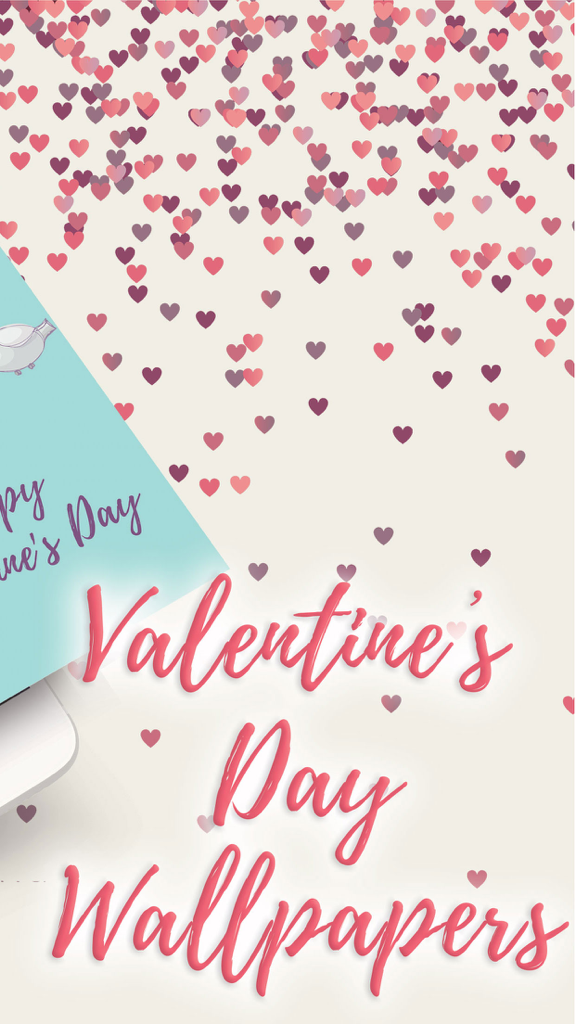 Valentine's Day Wallpapers – Free Love Picture.s - Testo di Sfondi di San Valentino su uno sfondo di piccoli cuori sparsi