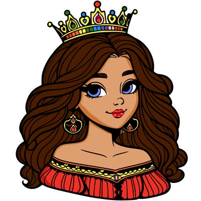 a beautiful young queen