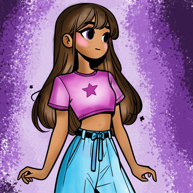 girl in a cute crop top