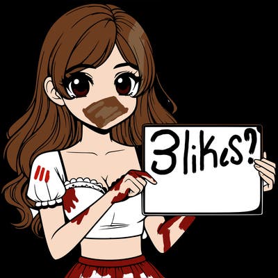 realistic pretty girl holding blank sign