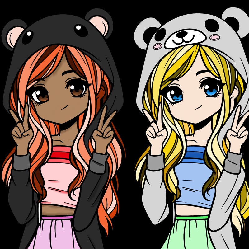 teen girl in animal costume