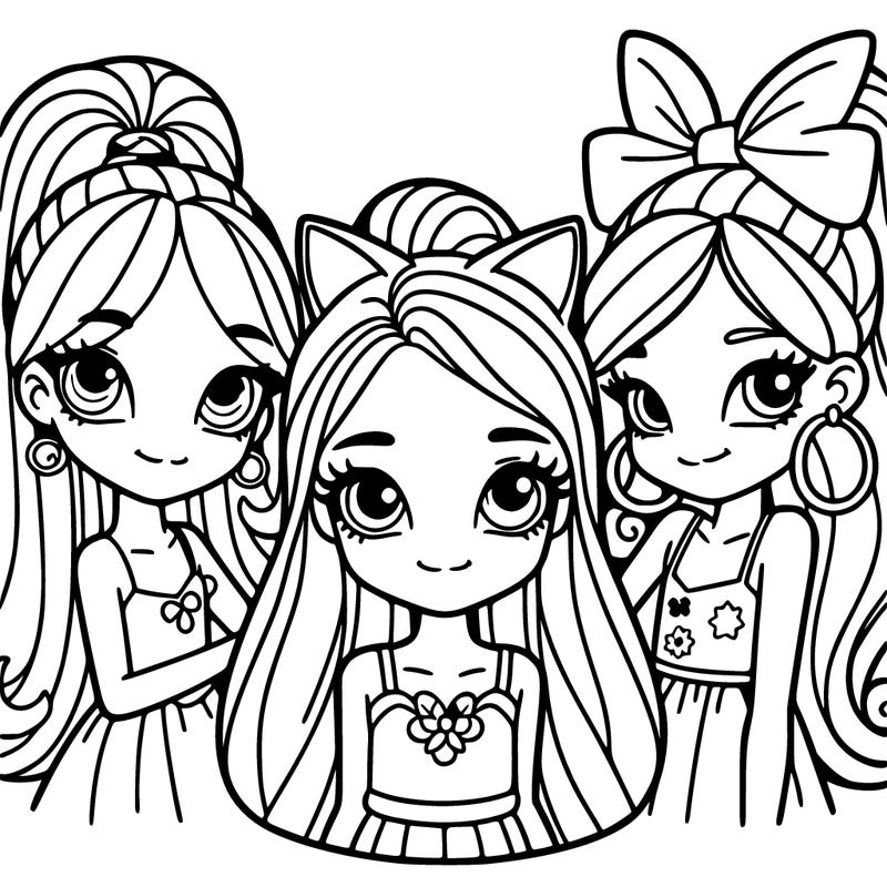 zoe,rumi, and mira