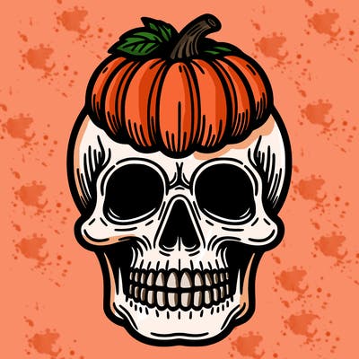 calavera de hallowin